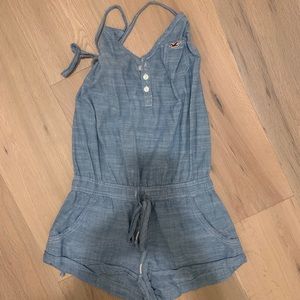Adorable jean romper